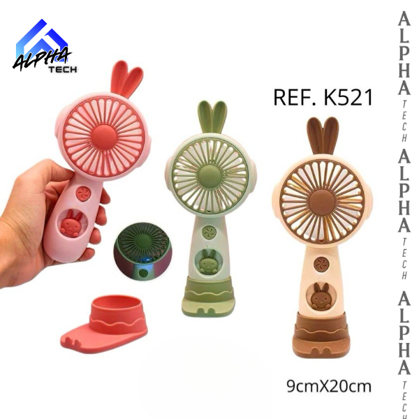 MINI VENTILADOR DE CONEJO - COLOR: CAFE